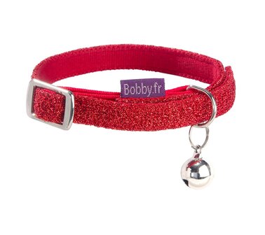 Kattenhalsband Disco Rood