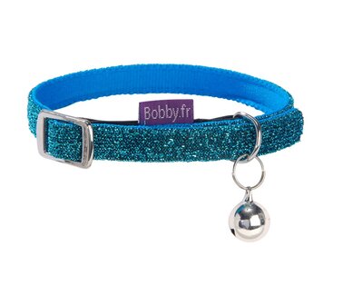 Kattenhalsband Disco Blauw