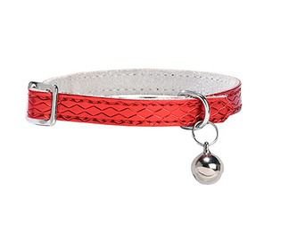 Kattenhalsband leder Power Rood