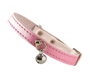 Kattenhalsband leder Irise Roze