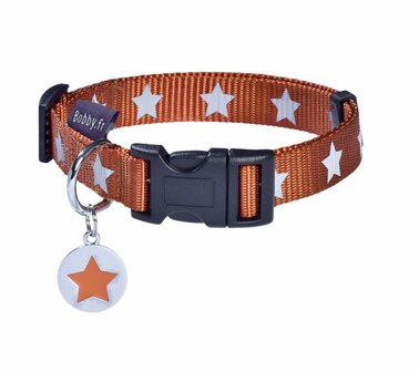 Hondenhalsband Midnight Oranje