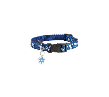 Hondenhalsband Flower Blauw