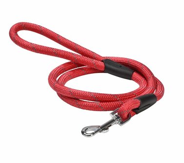 Hondenriem Touw Nylon Walk Rood