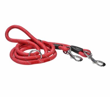 Hondenriem Touw Nylon Walk Rood