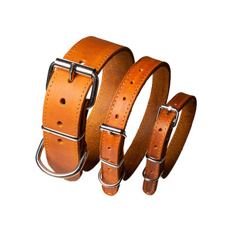 Hondenhalsband Habitat Vetleder Cognac