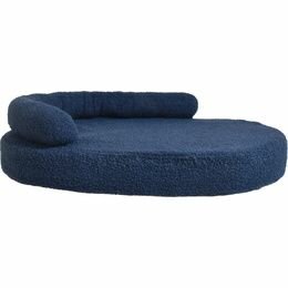 Sofa Bed Boucle Donkerblauw