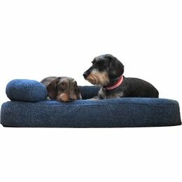 Sofa Bed Boucle Donkerblauw