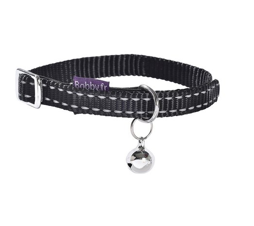 Kattenhalsband nylon Safe Zwart