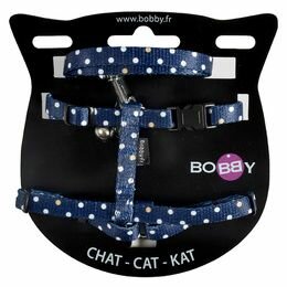 Kattenharnas met riem Pretty Marine Blauw