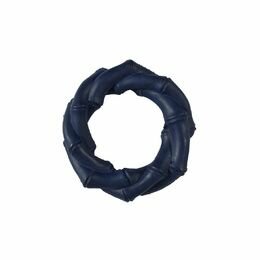 Hondenspeeltje Ring model Bambou Donkerblauw M